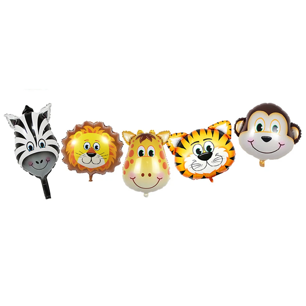 1 Набор С Днем Рождения Banner с 5 шт воздушные шары конфетти цвета розовое золото