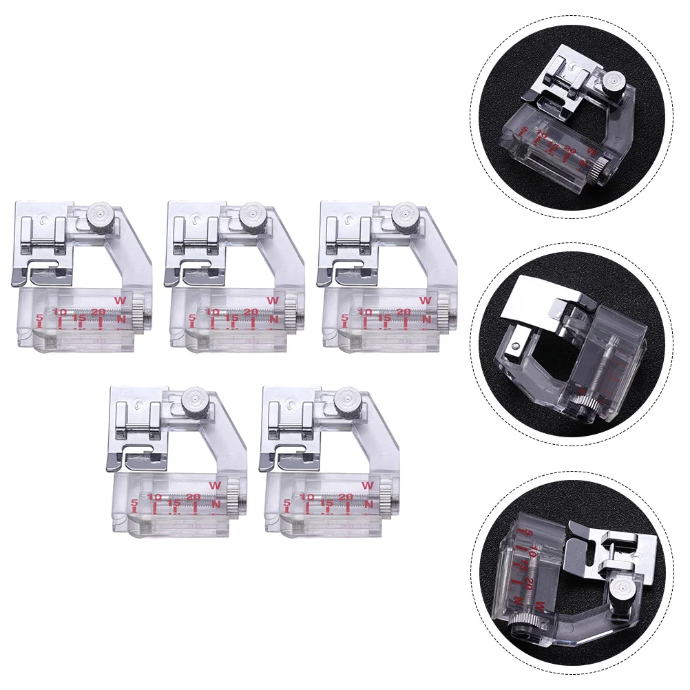 

5 Pcs Practical Sewing Machine Presser Feet Foot Sewing Machine Accessories