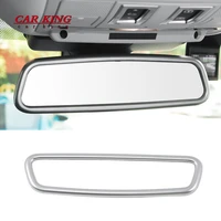 for jaguar xe xf xjl f pace f pace x761 car interior rearview mirror frame cover trim abs chrome sticker styling accessories