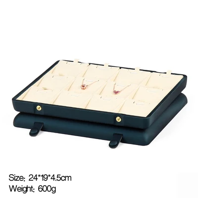 

Новая креативная двухбортная шкатулка для хранения ювелирных изделий большой вместимости, поднос для демонстрации колец и серег, Высококачественная подарочная шкатулка для ювелирных изделий