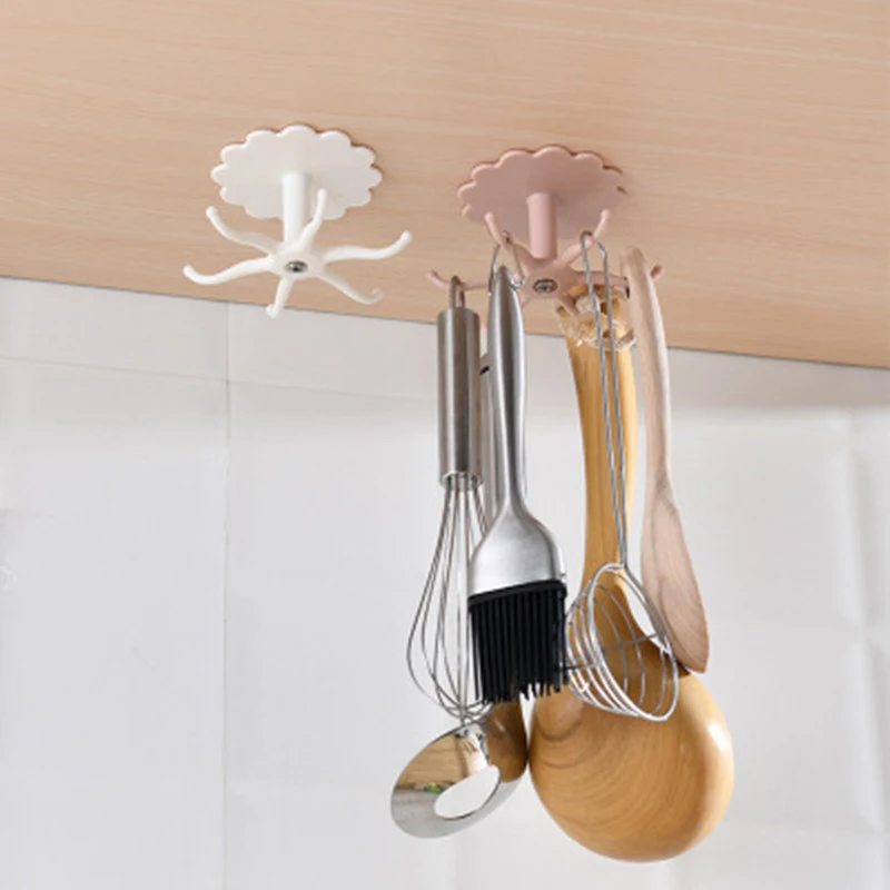 

Kitchen Hook Organizer Bathroom Hanger Wall Dish Drying Rack Holder Storage Accessories Cupboard Storage Cabinet Shelfs Hooks