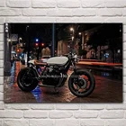 Городской уличный велосипед Спорт Мотоцикл кафе гонщик плакат настенные художественные принты на холсте и плакаты картина для гостиной современный домашний декор