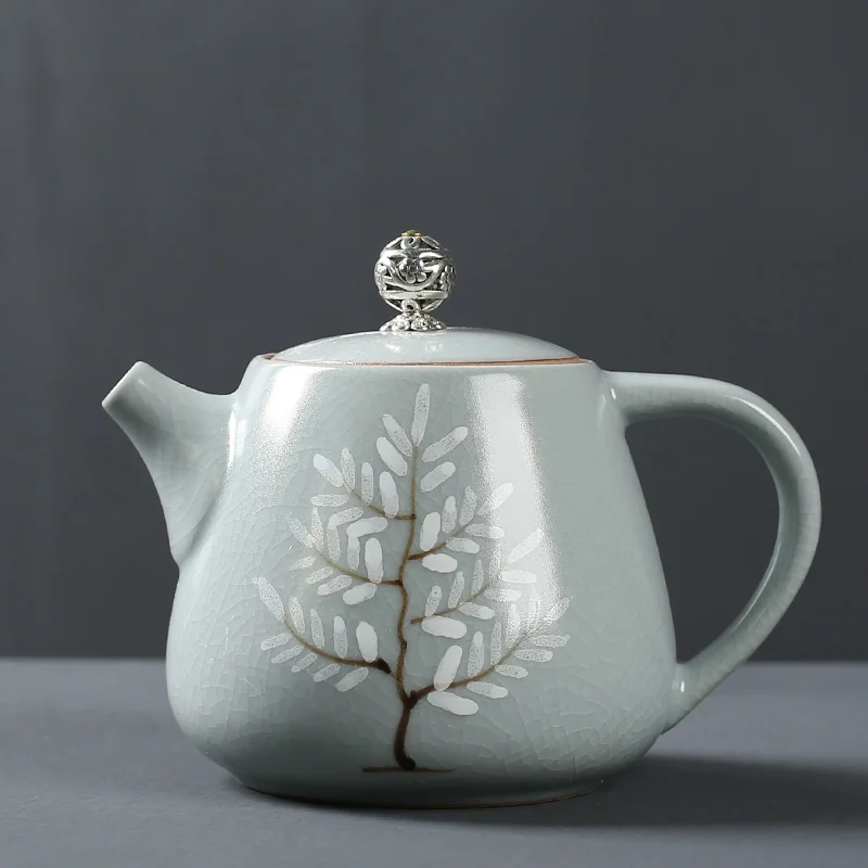 

Japanese Ceramic Teapots Handmade Kettle Sencha Tea High Capacity Samovar Teapots Zaparzacz Do Herbaty Kitchen Products DB60CH