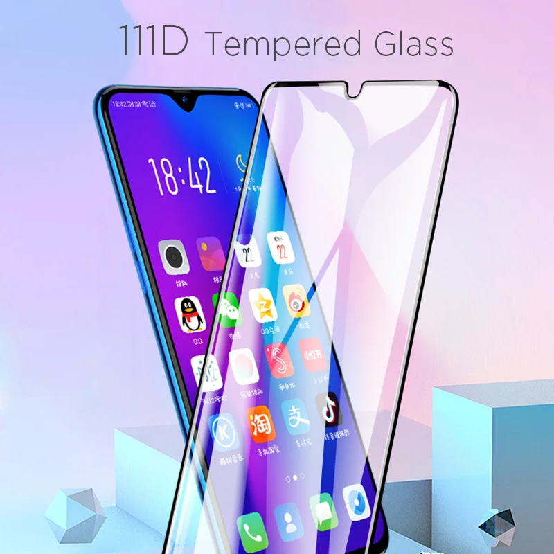 Защитная пленка 111D для Realme C2 C1 Q закаленное стекло 5 5S 3 Pro 3i 2|Защитные стёкла и