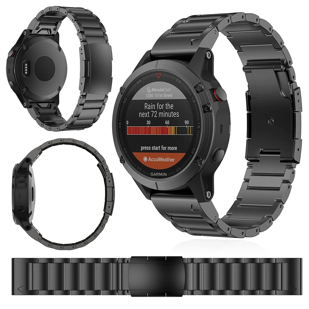 Высокое качество Титан ремешок для часов Garmin Fenix 6/6 pro/5/5Plus Замена Напульсники Quick