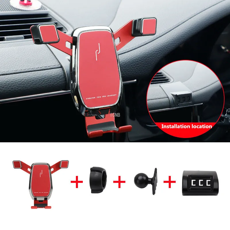 

For Porsche Panamera 971 2017 2018 2019 2020 Aluminum Alloy Multifunctional Mobile Phone Bracket