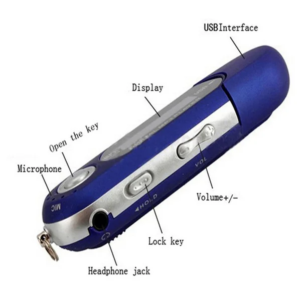 Мини Портативный USB цифровой MP3-плеер с поддержкой TF-карты 32 ГБ и FM-радио музыки