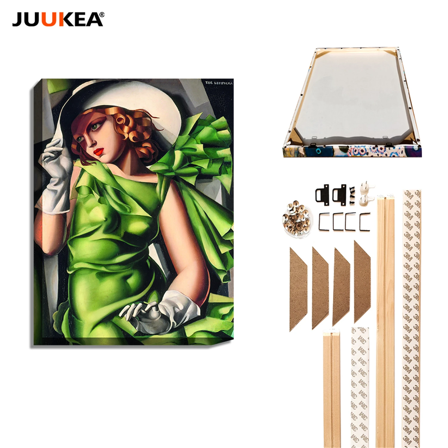 Модная молодая леди с перчатками от Tamara de Lempicka Холст Картина маслом принт