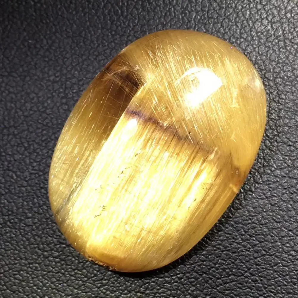 Certificate Natural Gold Rutilated Quartz Titanium Pendant 27x19x9mm Gemstone Rectangle Shape Crystal Stone AAAAA | Украшения и