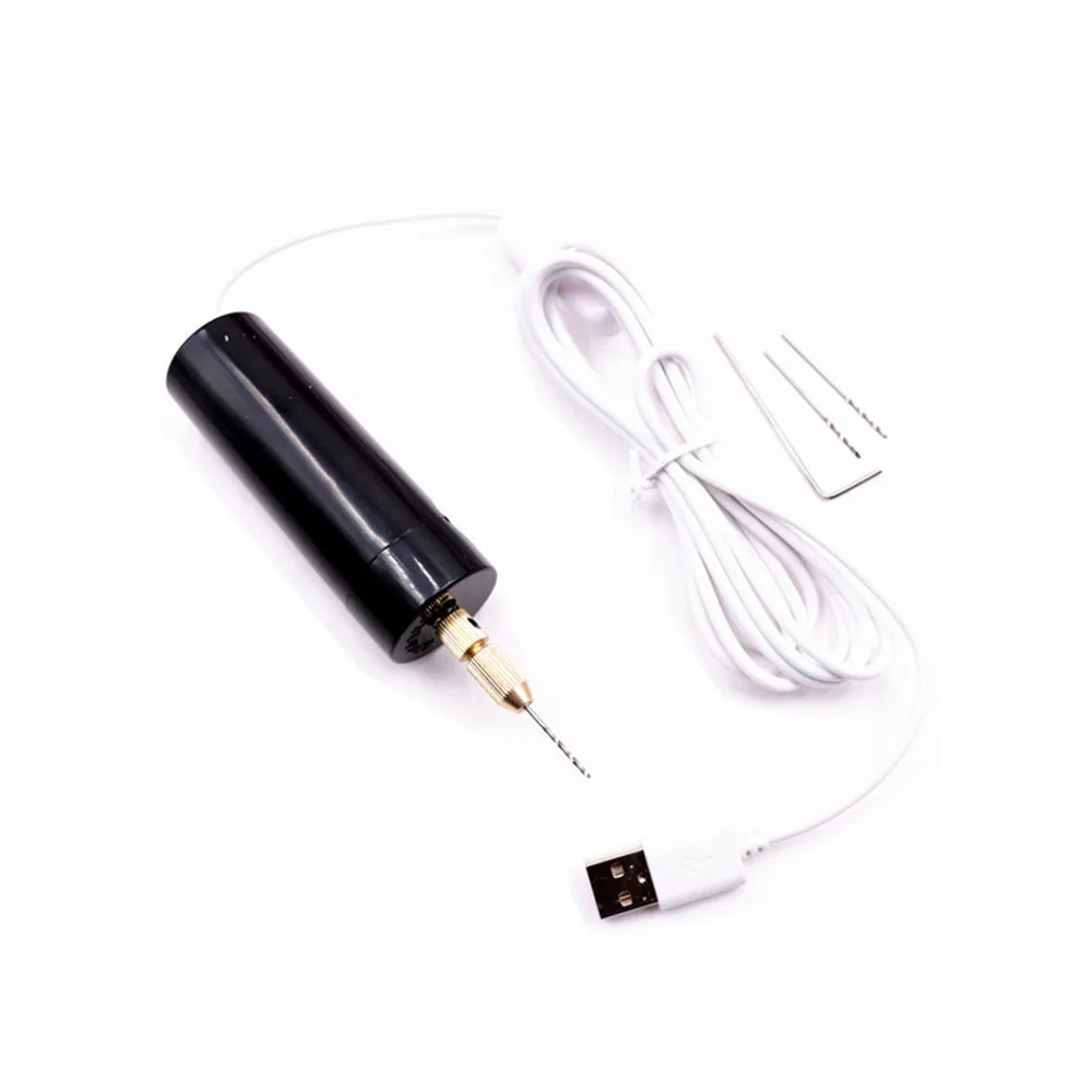 

Mini Jewelry ToolsElectric Drills Portable Handheld Micro USB with 3pc Bits DC 5V for Making DIY Wood Craft