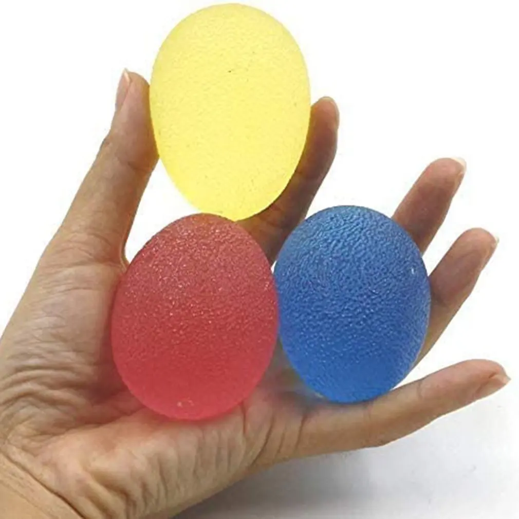 

Silica Gel Hand Grip Ball Egg Men Women Gym Fitness Finger Heavy Exerciser Strength Muscle Recovery Gripper Trainer