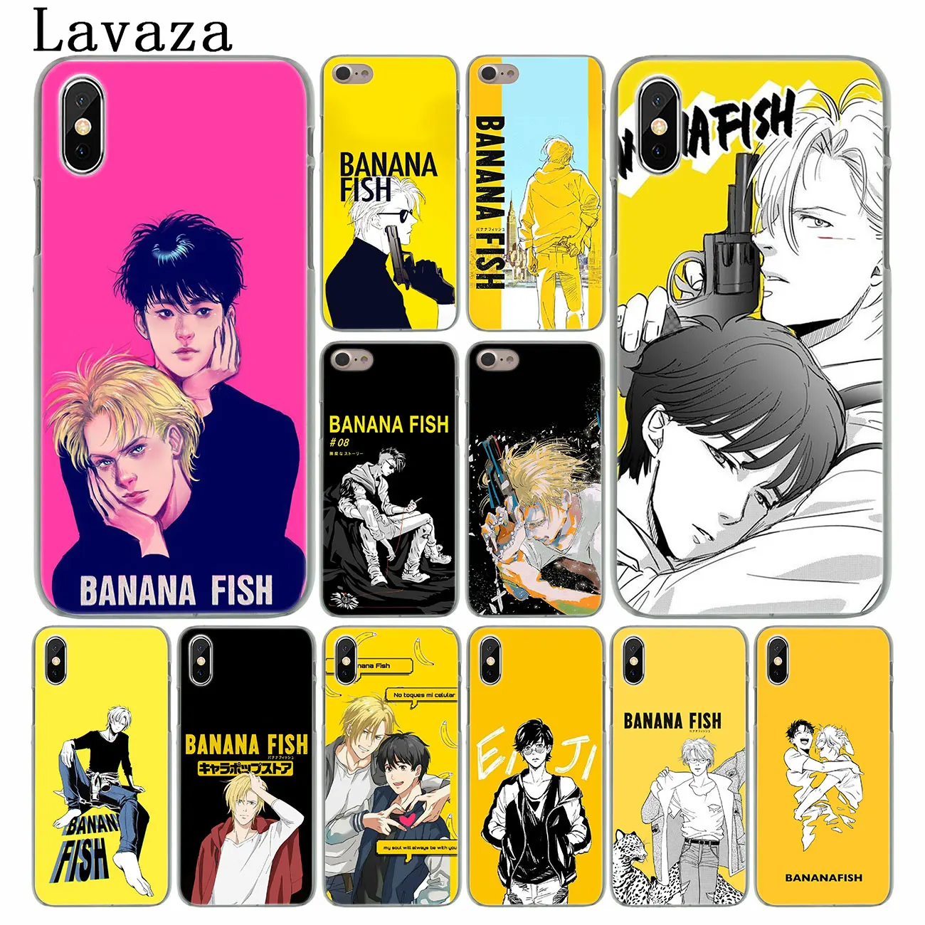 Твердый чехол для телефона Lavaza банан рыба аниме iPhone XR XS X 11 Pro Max 10 7 8 6 6S 5 9 SE 4