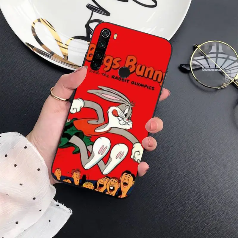 

Bugs Bunny funny cute Carrot rabbit cartoon Phone Case For Xiaomi Redmi 7 8 9t a3Pro 9se k20 mi8 max3 lite 9 note 9s 10 pro