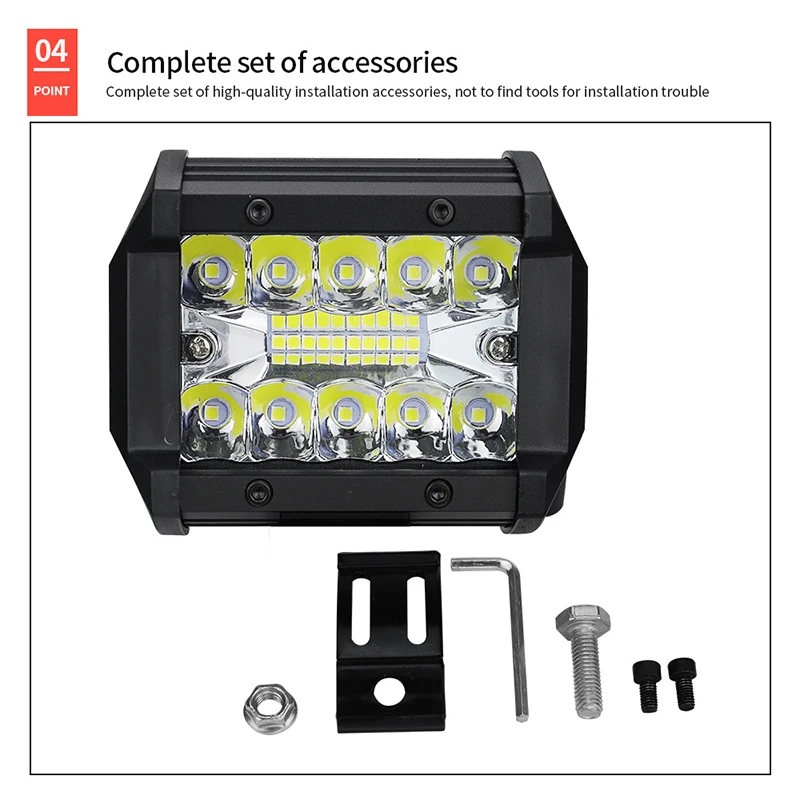 СВЕТОДИОДНЫЙ Автомобильный рабочий светильник Тринокулярный 4 дюйма 20