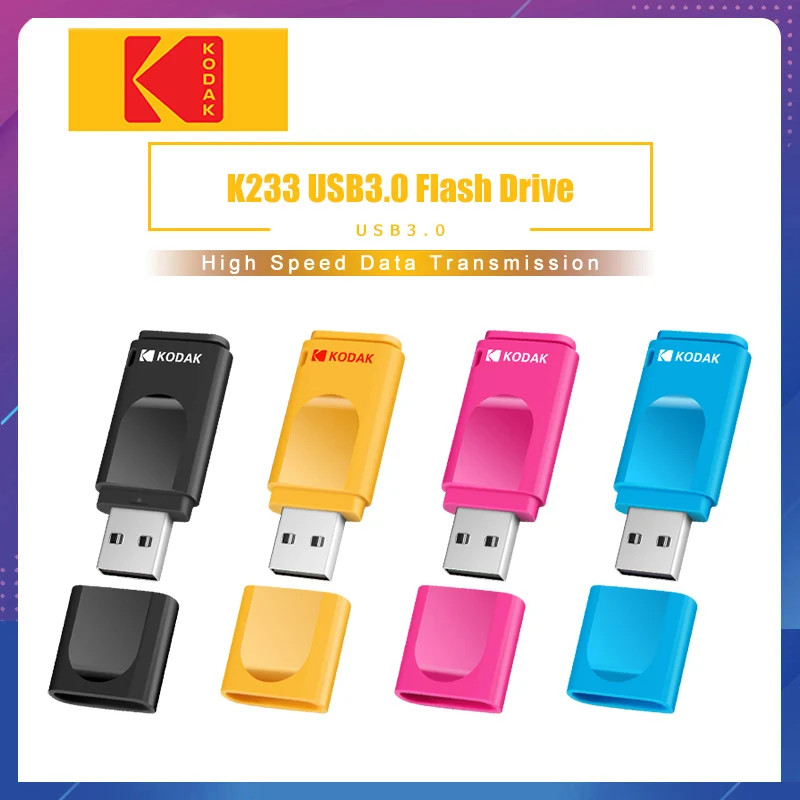 Флеш накопитель Kodak K233 USB 3 1 металлический флеш 16 ГБ 32 карта памяти 0 64 128 U диск 256