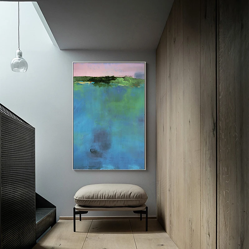 Скандинавская абстрактная картина маслом настенная Картина на холсте