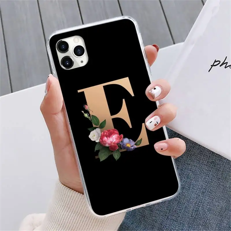

Lovebay Customized Initial Letter Phone Cases For iphone 12 5 5s 5c se 6 6s 7 8 plus x xs xr 11 pro max mini