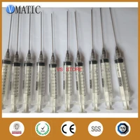 free shipping non sterilized 10 sets 10mlcc plastic syringe 16g luer lock dispensing needle tips 9 5cm 95mm tubing length