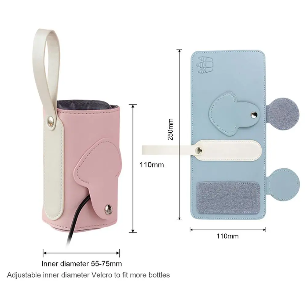 

Baby Bottle Warmer Bag Insulated USB Milk Water Heating Bag Carrier Portable Travel Newborn Feeding Warmer Nursing Care