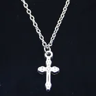 Новое модное ожерелье 15x7 мм христианские крест подвески короткое длинное женское мужское ожерелье подарок ювелирные изделия Чокер