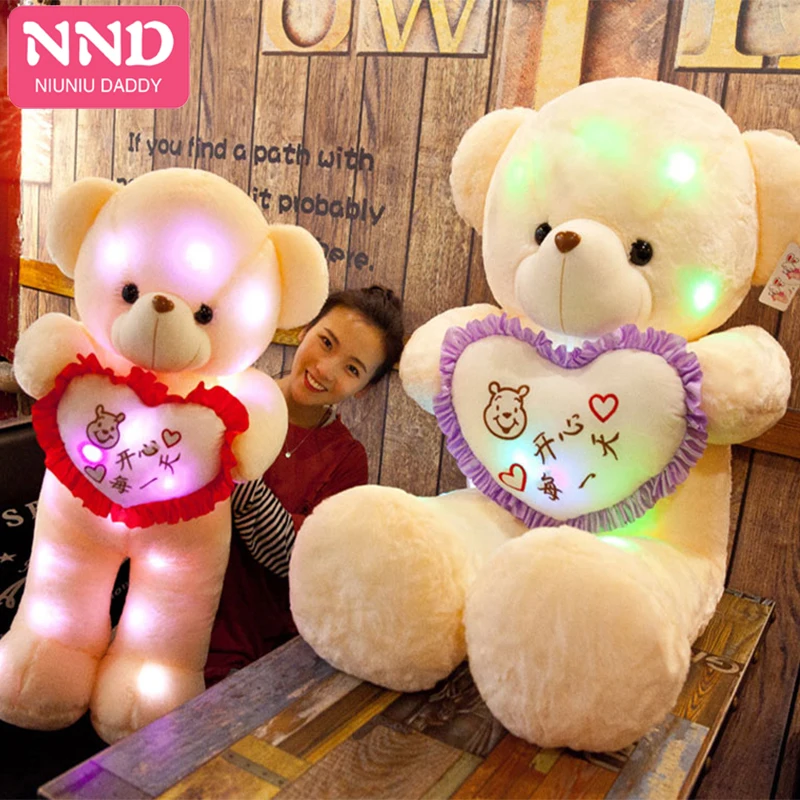 

Niuniu Daddy New Line Of Glowing Led Teddy Bear Bluetooth Connection Cuddles As Valentine's Day Gifts And Birthday Gifts