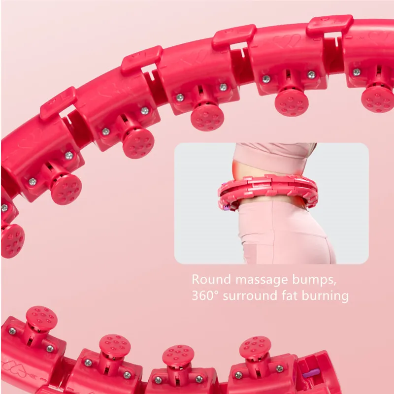 

Sport Hoop Yoga Home Fitness Smart Sport Hoops Circle Not Drop Adjustable Waist Training Ring Belly Trainer Abdominal Weight