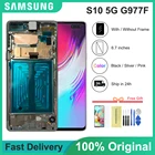 Оригинальный сенсорный ЖК-дисплей 6,7 дюйма для Samsung Galaxy S10 5G G977 G977N