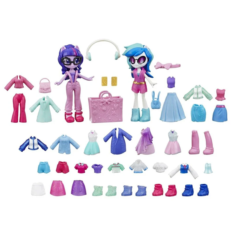 

8cm Hasbro My Little Pony Twilight Sparkle Pinkie Pie Dress up girl play house Action PVC Collection Model Toy Anime Figure Toys