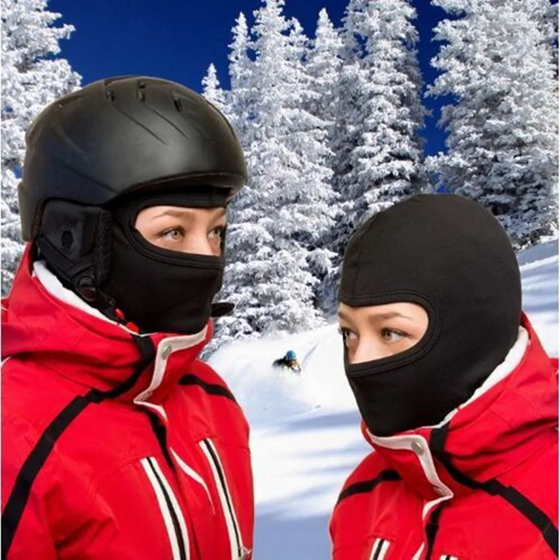 Балаклава для мотоцикла полумаска лица теплый зимний спортивный шарф катания на