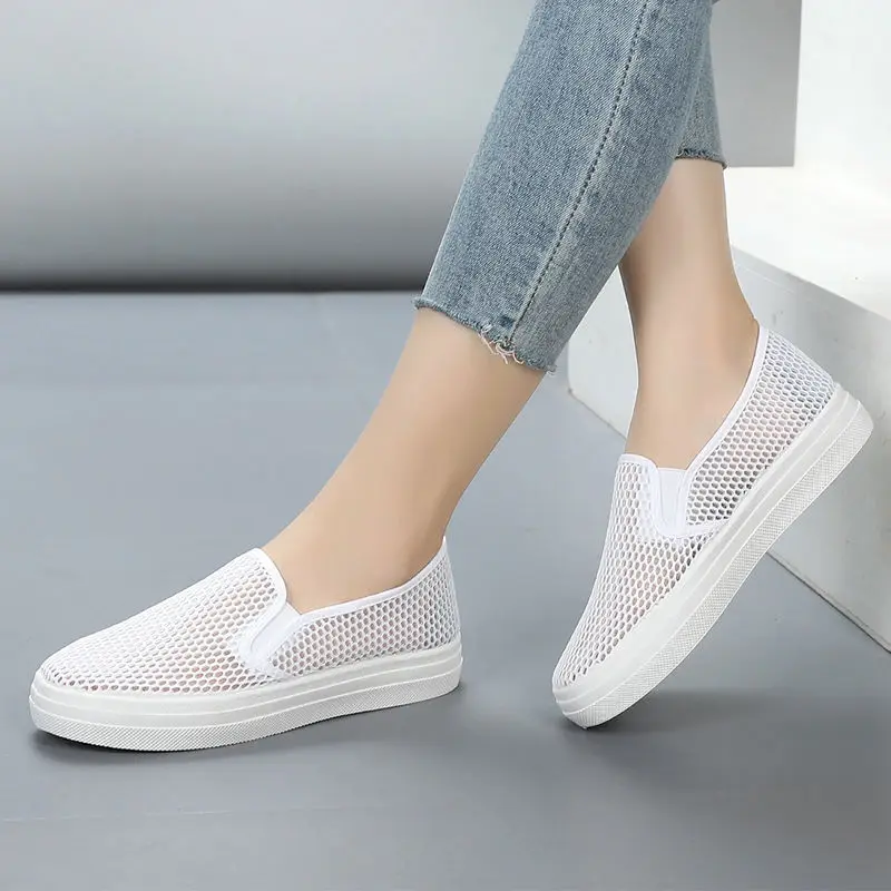 Tenis Mujer 2021 Tennis Shoes for Woman New Breathable Brand Sneakers White Platform Chaussure Femme Deportivas Jogging Trainers