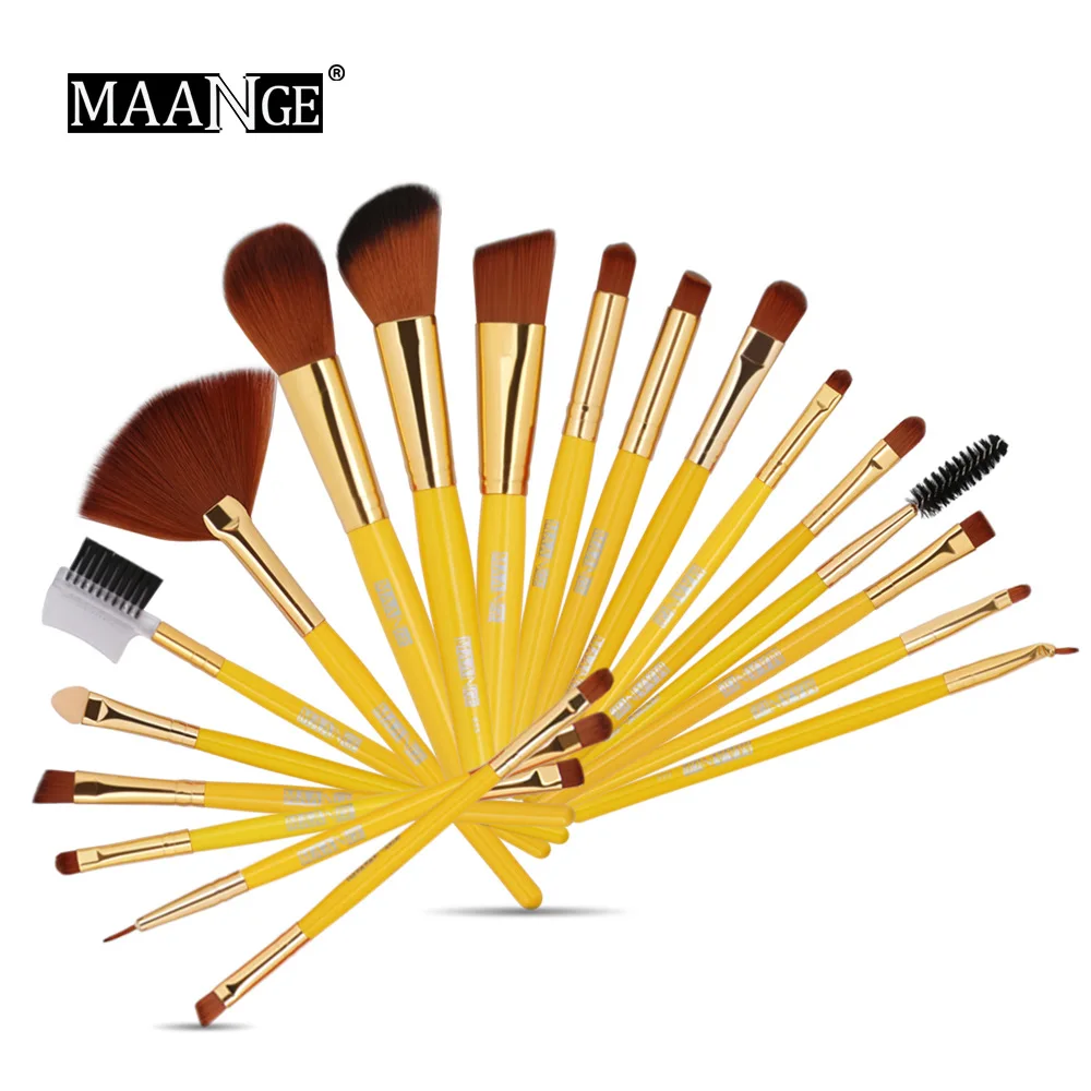 Factory Direct  19 Makeup Brush Set Make Up Tools Explosions Wood  High End  Vip Link  Cosmetics Brushes Set