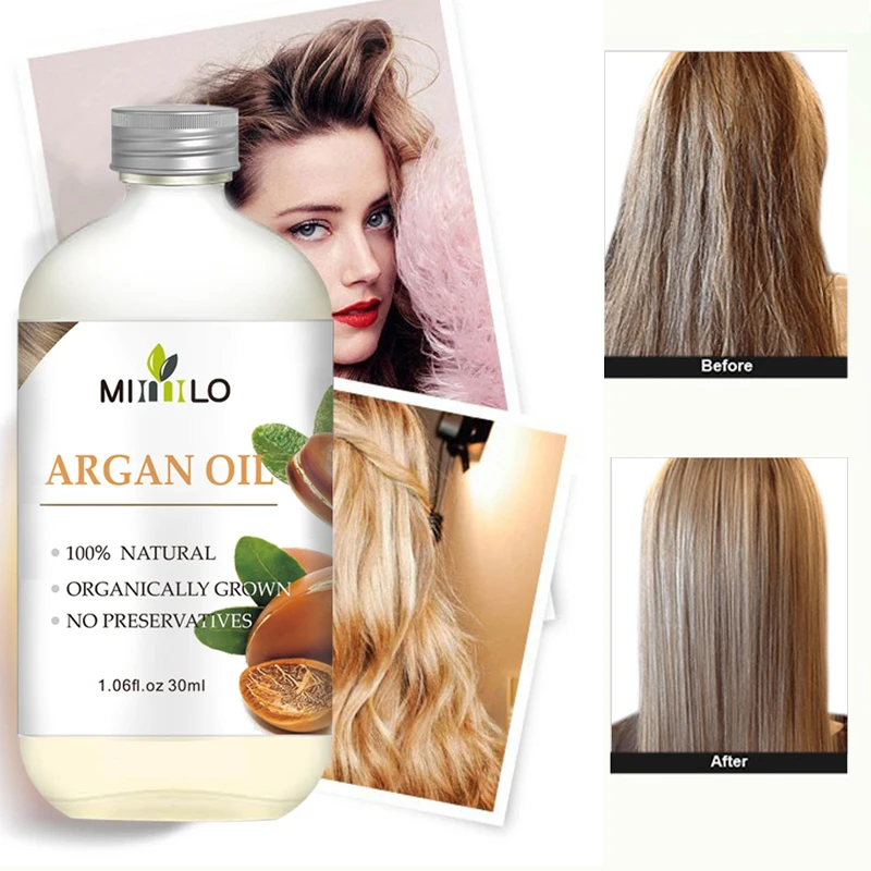 

Morocco Argan Oil Hair Care Keratin 100% PURE Glycerol Nut Oil Hairdressing Hair Mask Essential Moroccan Oil Hair Treatment Care