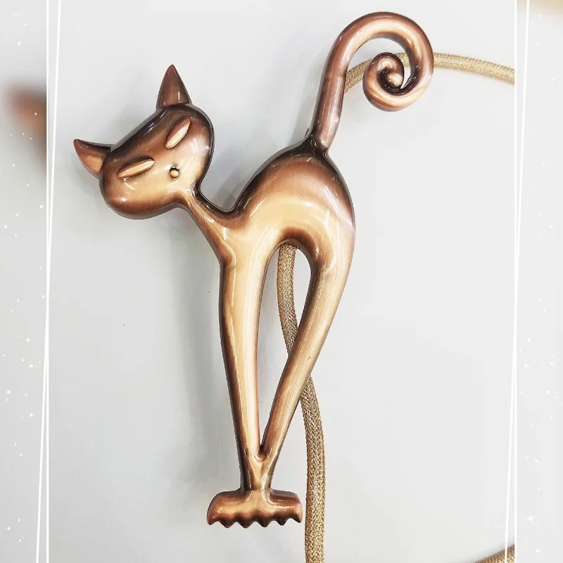 Аксессуары для штор с мультяшным котом домашние украшения ретро Магнитные