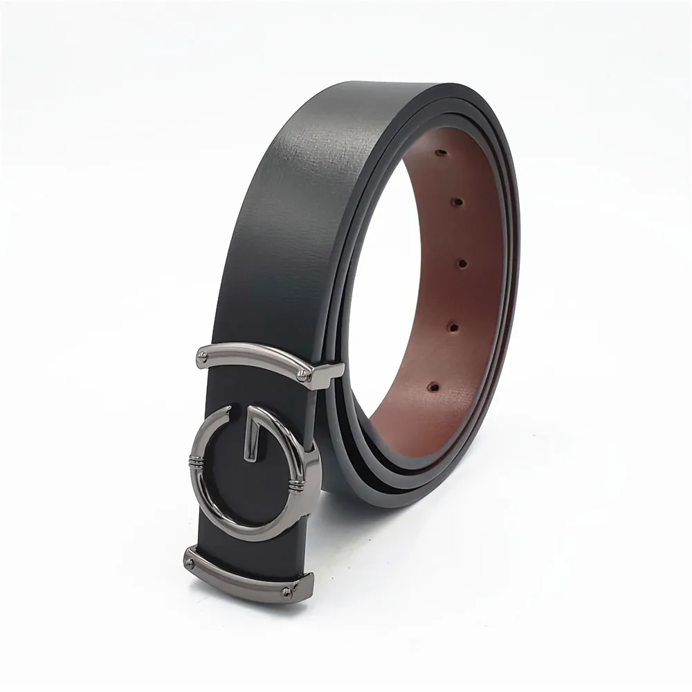 Роскошный ремень для мужчин и женщин пояс из натуральной кожи джинсов с большой