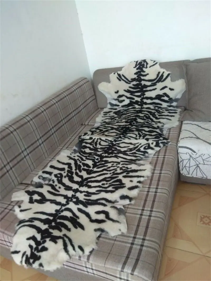 Luxury Tiger/White Tiger/Leopard Printed Rug Super Soft Faux Fur Throw Blanket for Living Room Bedroom Window Sofa | Дом и сад