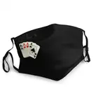 Ace карт платье многоразовые лицевая маска; Модная обувь унисекс; Покер карты игра маска против пыли Защитная крышка респиратор муфельная печь