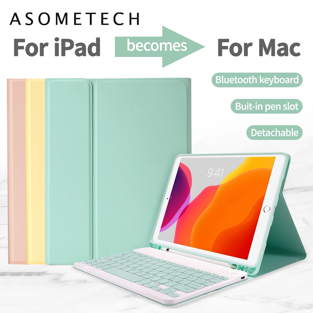 Чехол для iPad Pro 11 9 7 10 5 Bluetooth чехол с клавиатурой и мышью Apple Air 2 2019 2020 6 7th 8th защитный