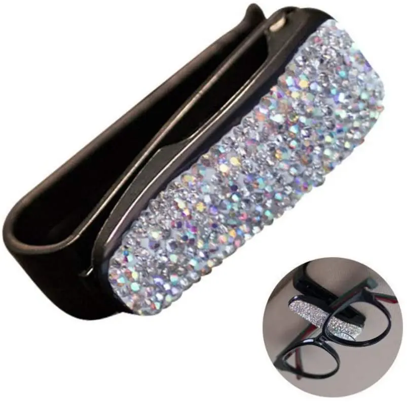 Fastener Clip Diamond Car Sun Visor Glasses For clio 4 trafic opel corsa d renault 2 nissan qashqai audi q5 touareg | Автомобили и
