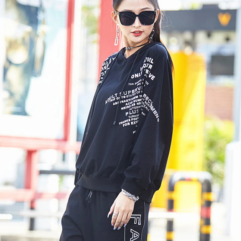 

Max LuLu European New Luxury Designer Streetwear Female Casual Loose Hooded Hoodies Womens Vintage Printed Sweatshirts Plus Szie