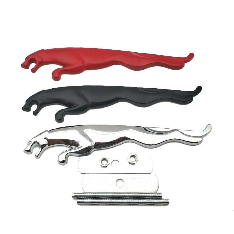 Автомобильный Стайлинг передняя решетка металлический Леопардовый значок