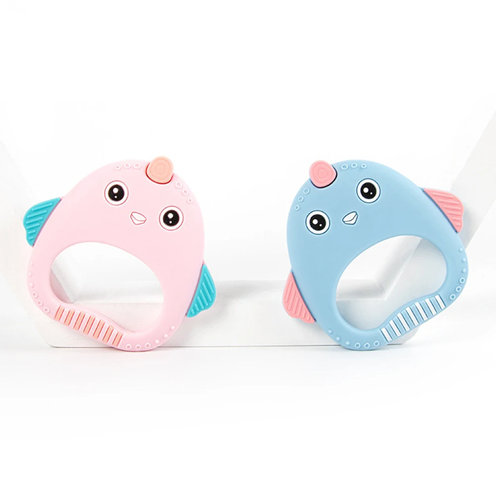 Карамельный цвет детская силиконовая подвеска-прорезыватель BPA бесплатно