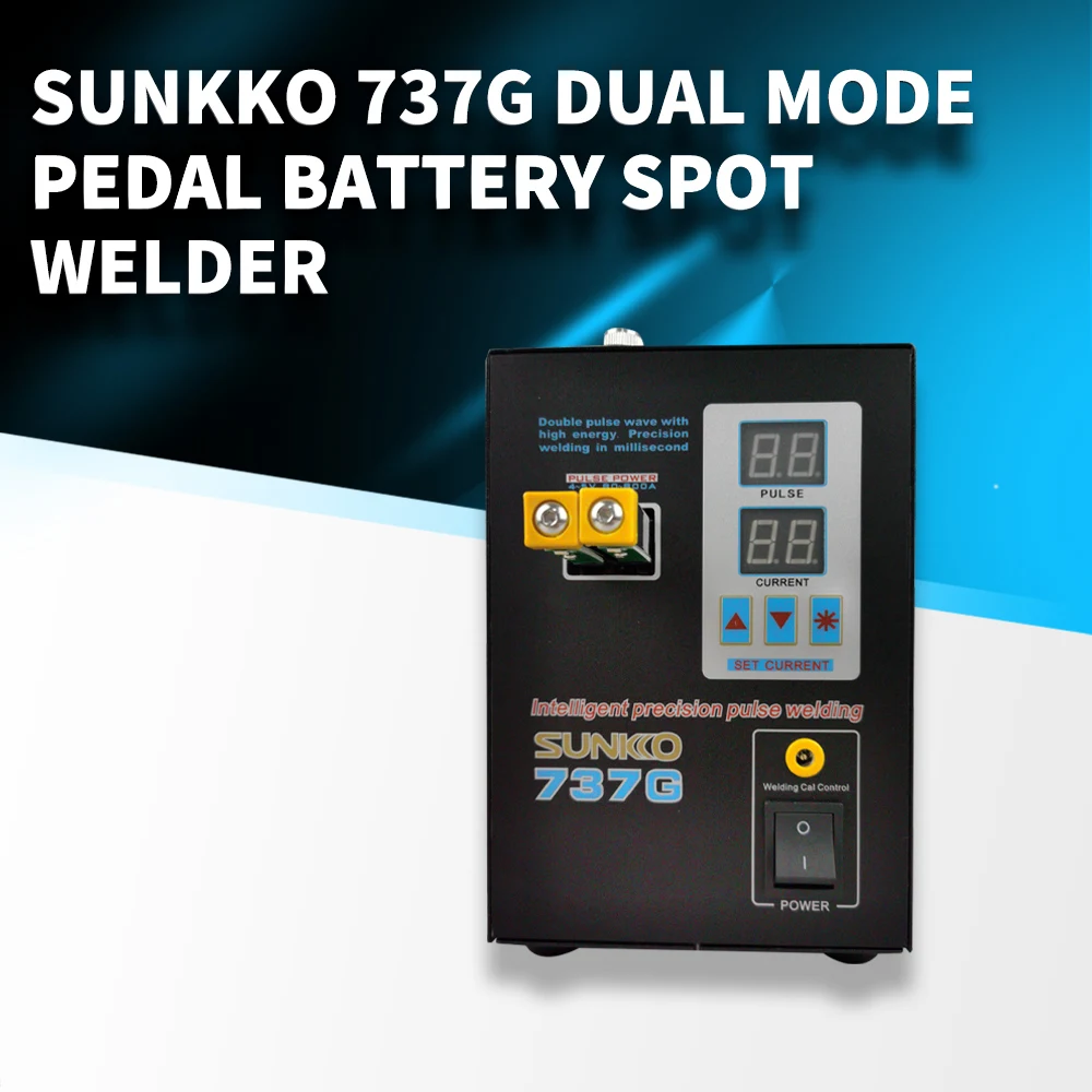 Battery Spot Welder 4.3KW SUNKKO 737G High Power Automatic Spot Welding Machine For 18650 Lithium Batteries Pulse Spot Welders