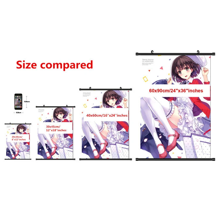 Настенный подарок HD рулон печати постер для дома аниме девушки фронтальная линия