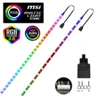 WS2812b RGB Светодиодная лента 5 в 3 контакта адресные светодиодные наушники ПК для ASUS AURA SYNC  MSI Mystic светильник Sync  GIGABYTE RGB Fusion 2,0
