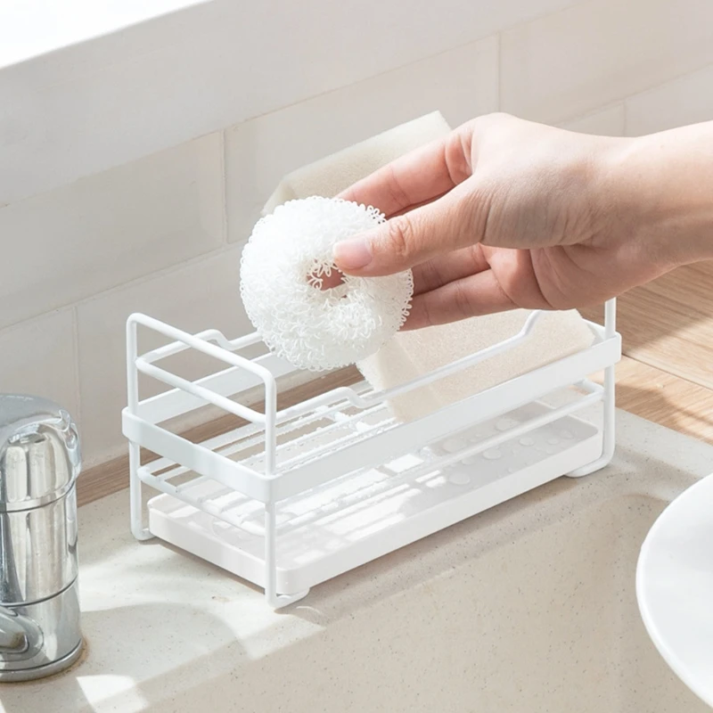 Кухонная настольная стойка для хранения подставка губки столешница раковины