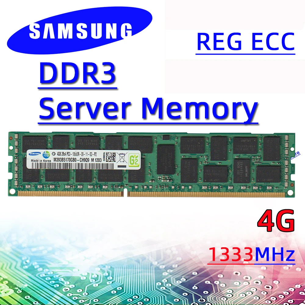 Серверная память Samsung ddr3 4 ГБ 16 32 1333 МГц REG ECC ОЗУ pc3 8 10600R 12800R 14900R 1600
