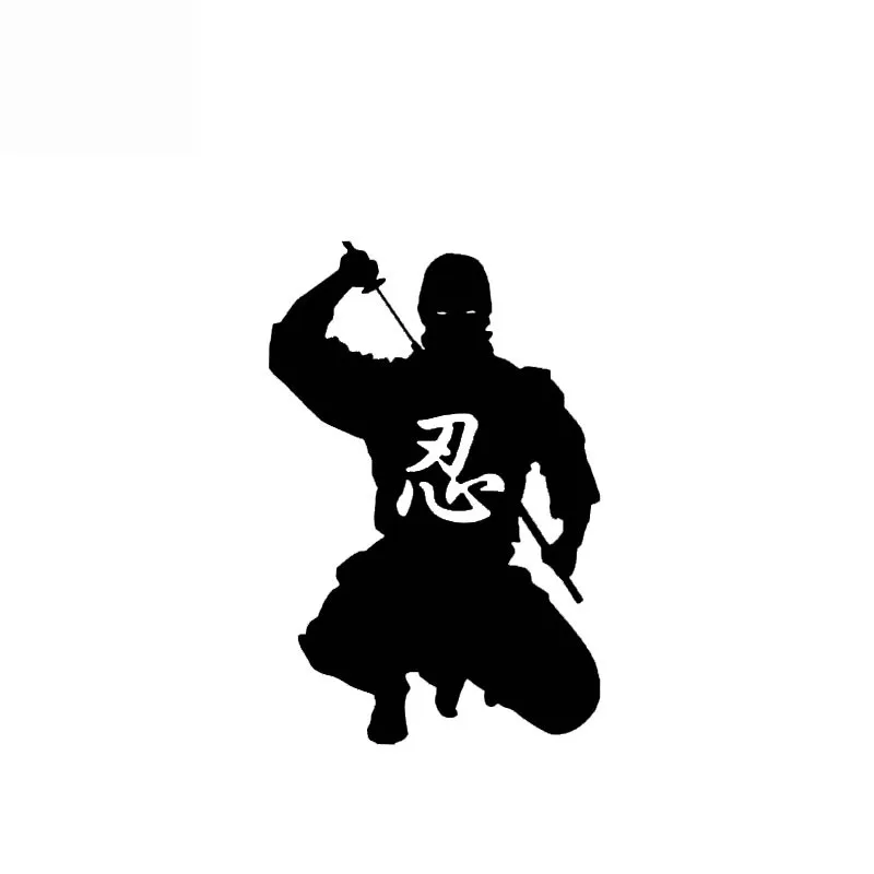 

W-0862 Creativity Ninja Silhouette Modeling Personality Car Stickers PVC Fashion Auto Window Bumper Quality Waterproof Decals