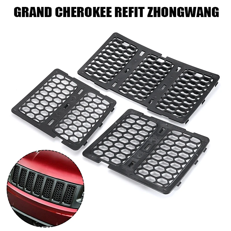 Mayitr 1 комплект вставок для решетки радиатора передняя решетка из АБС пластика Jeep