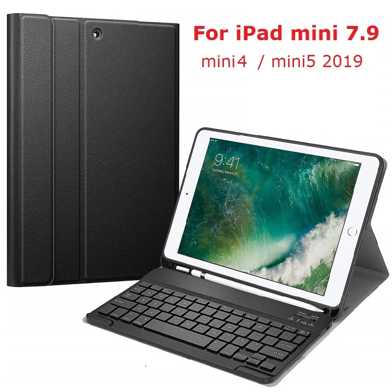 Чехол 7 9 дюйма для iPad mini 4 5th 2019 чехол карандаш с клавиатурой A1538 A2124 5