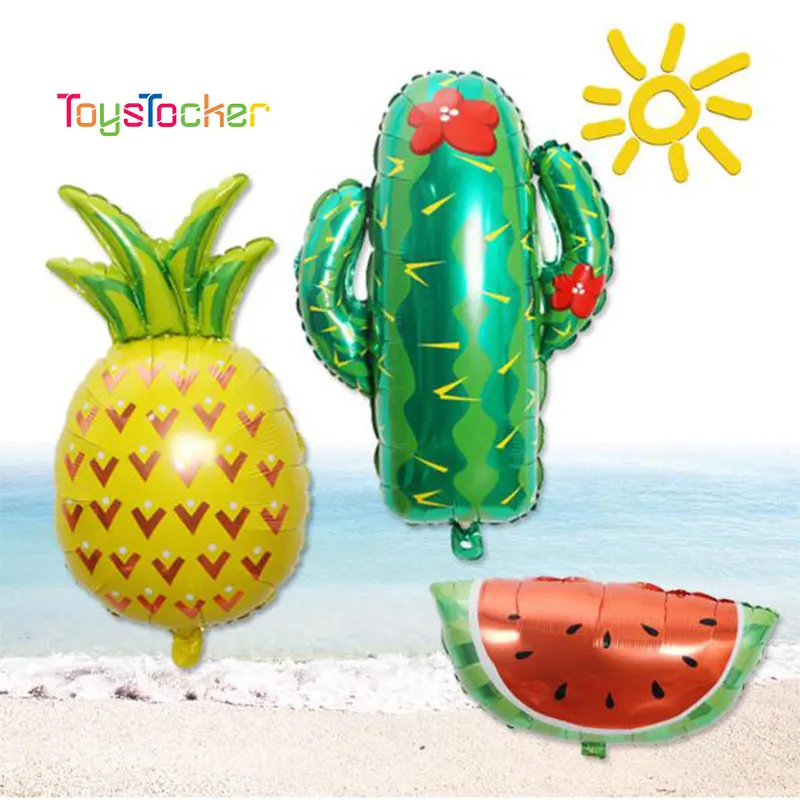 Новинка украшение для дня рождения арбузы ананас кактус фольга воздушные шары